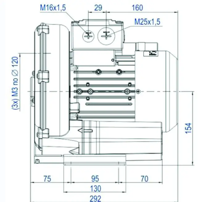 Soprador Mono-1,77CV P/ Tanques Peixe / Camarões 220v - Com Instalação e Filtro