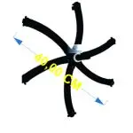 DIFUSOR TIPO ESTRELA (10 un) PARA AERAÇÃO E OXIGENAÇÃO