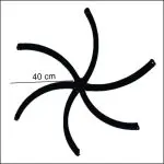 DIFUSOR TIPO ESTRELA 2.4 M (1 un) PARA AERAÇÃO E OXIGENAÇÃO