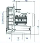 Soprador Radial 2,55kw -3,47cv - Trifásico