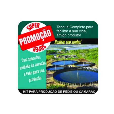 30 mil litros – Tanque de Geomembrana Completo